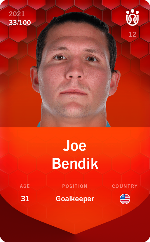 Sorare - Sorare Official - Joe Bendik 2021-22 • Rare 33/100 - NFT # 63872857947643173963382794891617226770261304937492198778042964798089257766889