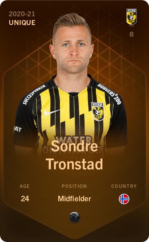 Sorare - Sorare Official - Sondre Tronstad 2020-21 • Unique - NFT # 111164102675694181970091907230800432065851229376486963285600003859536781199308