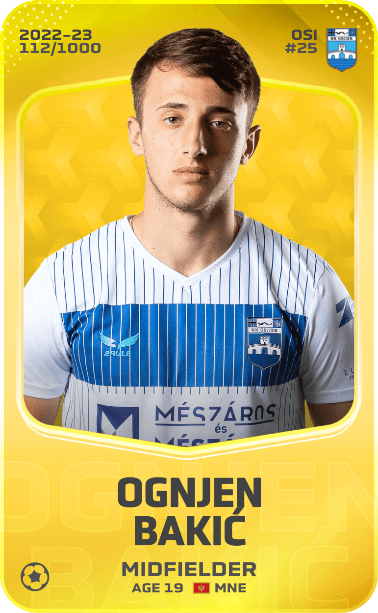 Ognjen Bakić 2022-23 • Limited 112/1000