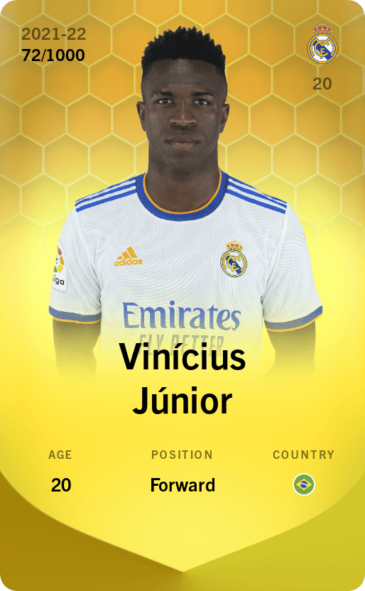 Vinícius Júnior 2021-22 • Limited 72/1000