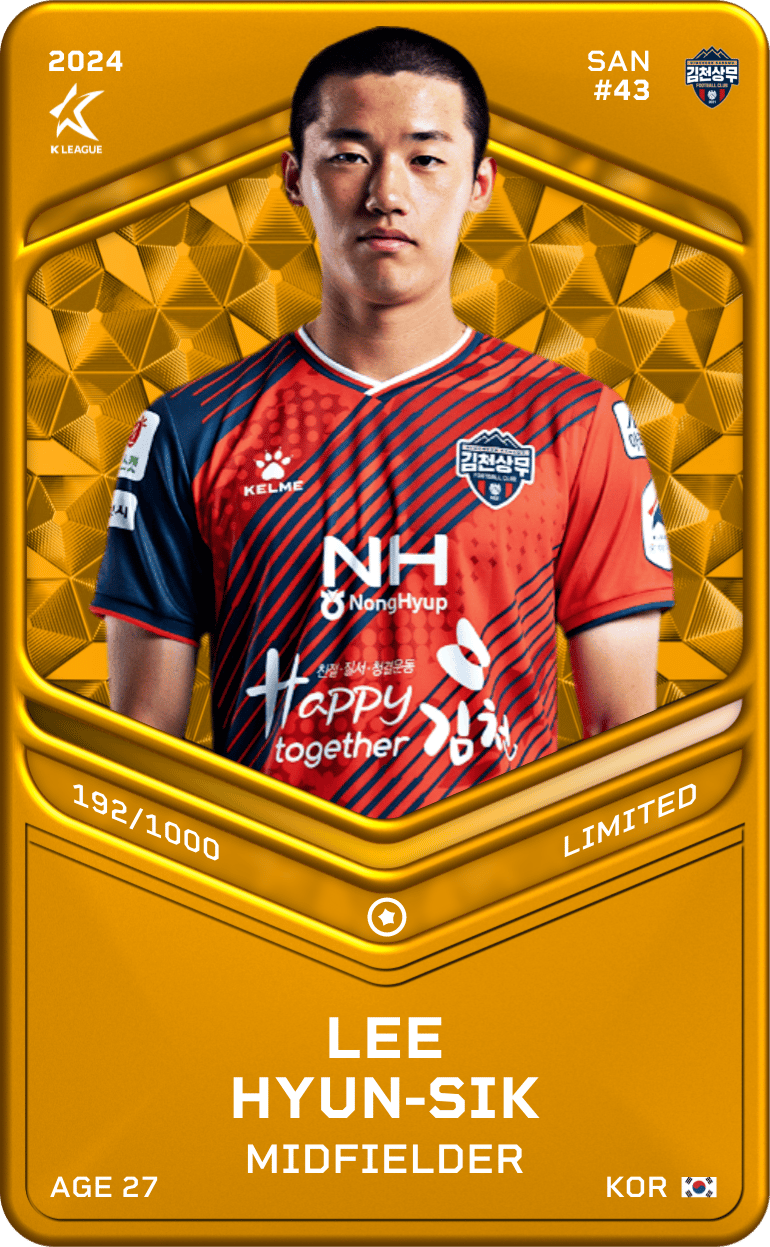 Lee Hyun-Sik 2024-25 • Limited 192/1000