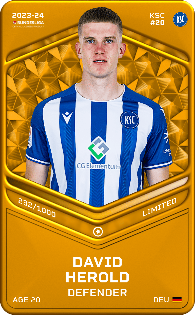 David Herold 2023-24 • Limited 232/1000