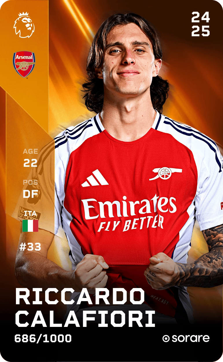 Riccardo Calafiori 2024-25 • Limited 686/1000