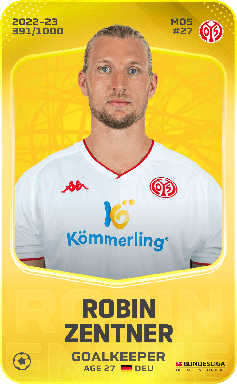 Robin Zentner 2022-23 • Limited 391/1000