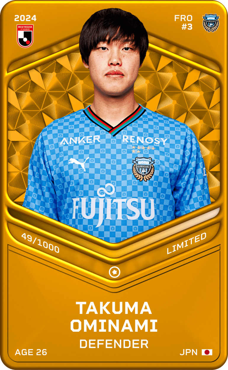Takuma Ominami 2024-25 • Limited 49/1000