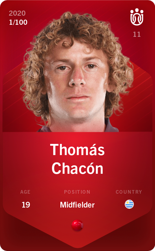 Sorare - Sorare Official - Thomás Chacón 2020-21 • Rare 1/100 - NFT # 29078848805718348440450634820660273563182563697583170292744575688179478119013