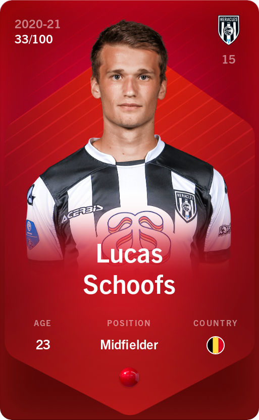 Sorare - Sorare Official - Lucas Schoofs 2020-21 • Rare 33/100 - NFT # 108874184579768500043486455560805693140848181327542638508031689758230142737916