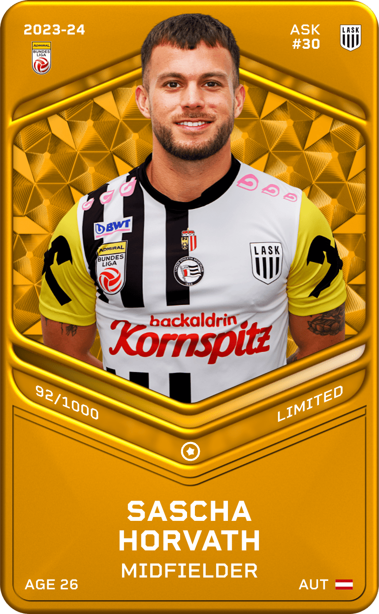 Sascha Horvath 2023-24 • Limited 92/1000