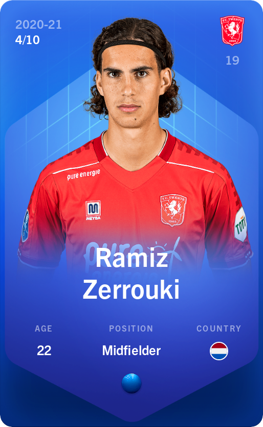 Sorare - Sorare Official - Ramiz Zerrouki 2020-21 • Super Rare 4/10 - NFT # 97606214715677376377423590760928372454982813846917482194046673330316207472570