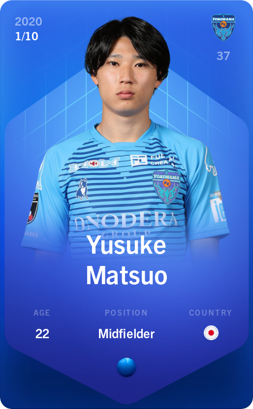 Sorare - Sorare Official - Yusuke Matsuo 2020-21 • Super Rare 1/10 - NFT # 9857994342405325671251287325824805373753643735386862964915479854569012812221