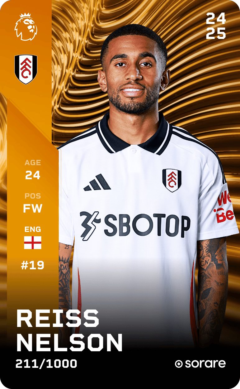 Reiss Nelson 2024-25 • Limited 211/1000