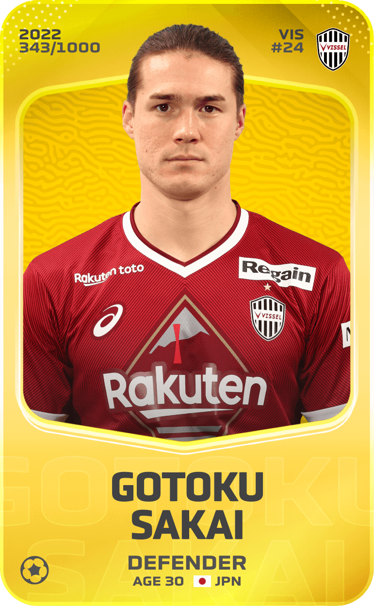 Gotoku Sakai 2022-23 • Limited 343/1000
