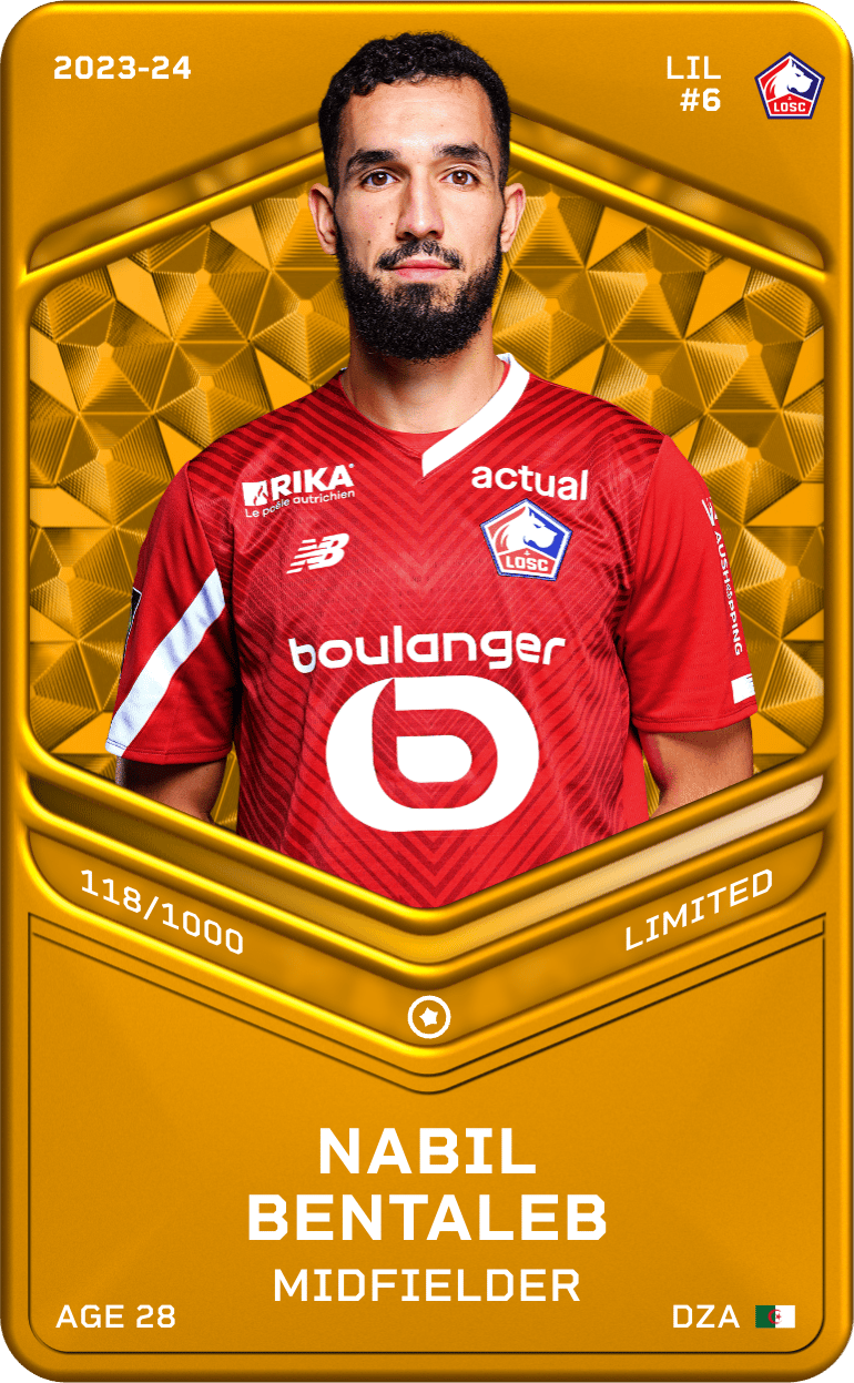 Nabil Bentaleb 2023-24 • Limited 118/1000