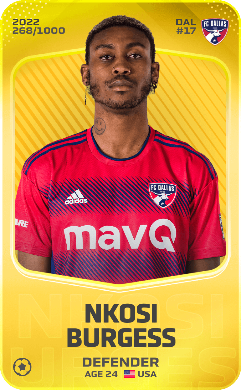 Nkosi Burgess 2022-23 • Limited 268/1000