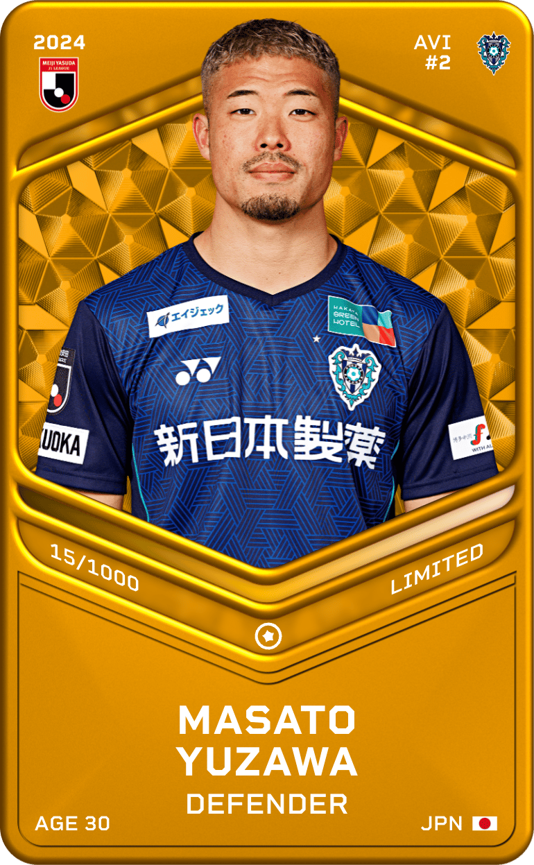 Masato Yuzawa 2024-25 • Limited 15/1000