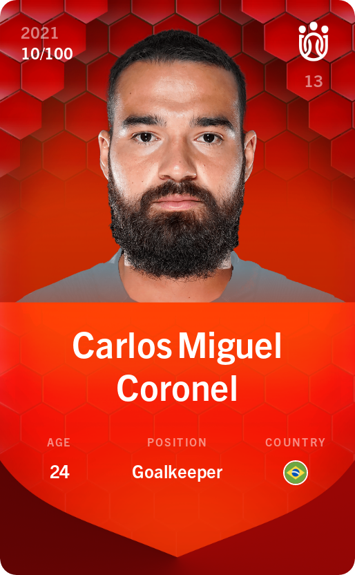 Sorare - Sorare Official - Carlos Miguel Coronel 2021-22 • Rare 10/100 - NFT # 112929373123963952674883320833046310378493108571485919845196750260513273496286