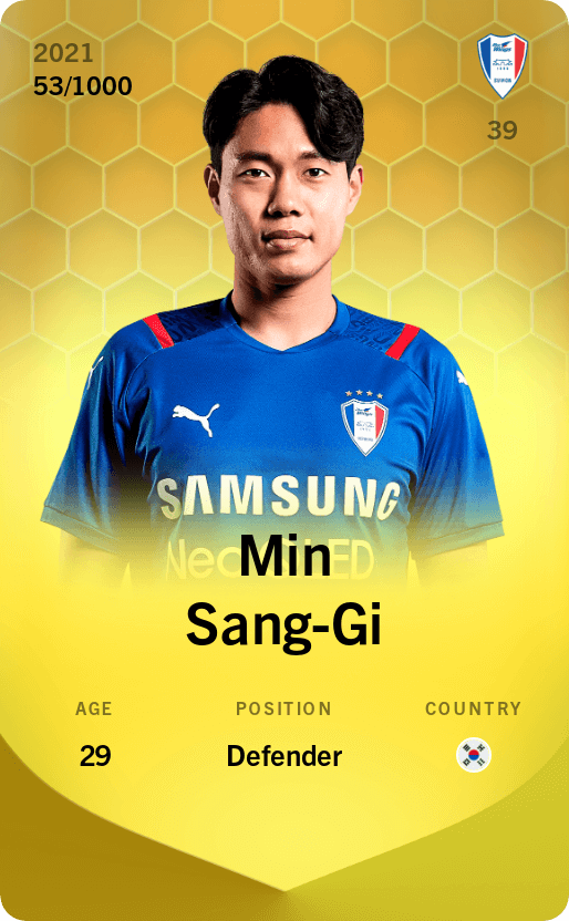 Min Sang-Gi 2021-22 • Limited 53/1000