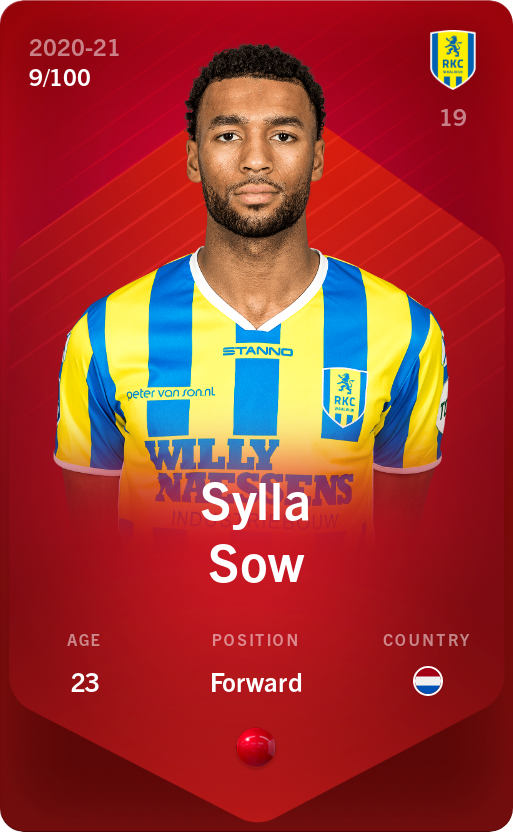 Sorare - Sorare Official - Sylla Sow 2020-21 • Rare 9/100 - NFT # 4982309501917920664667002320128315182873573144529875647088590612396997535139