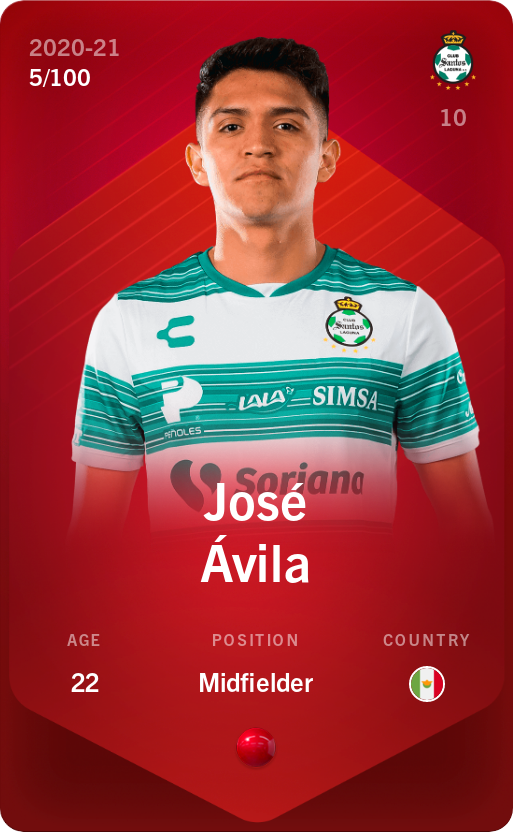 Sorare - Sorare Official - José Ávila 2020-21 • Rare 5/100 - NFT # 85390996696924544986694491484211429411527450447528362462210501703140532404009
