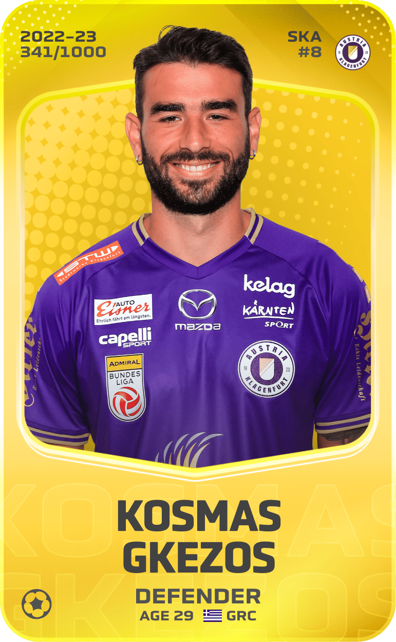 Kosmas Gkezos 2022-23 • Limited 341/1000