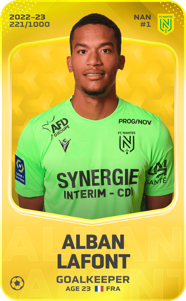 Alban Lafont 2022-23 • Limited 221/1000