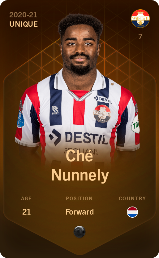 Sorare - Sorare Official - Ché Nunnely 2020-21 • Unique - NFT # 65628860618716825935171511440127047809851189314918594345379389829659763765487