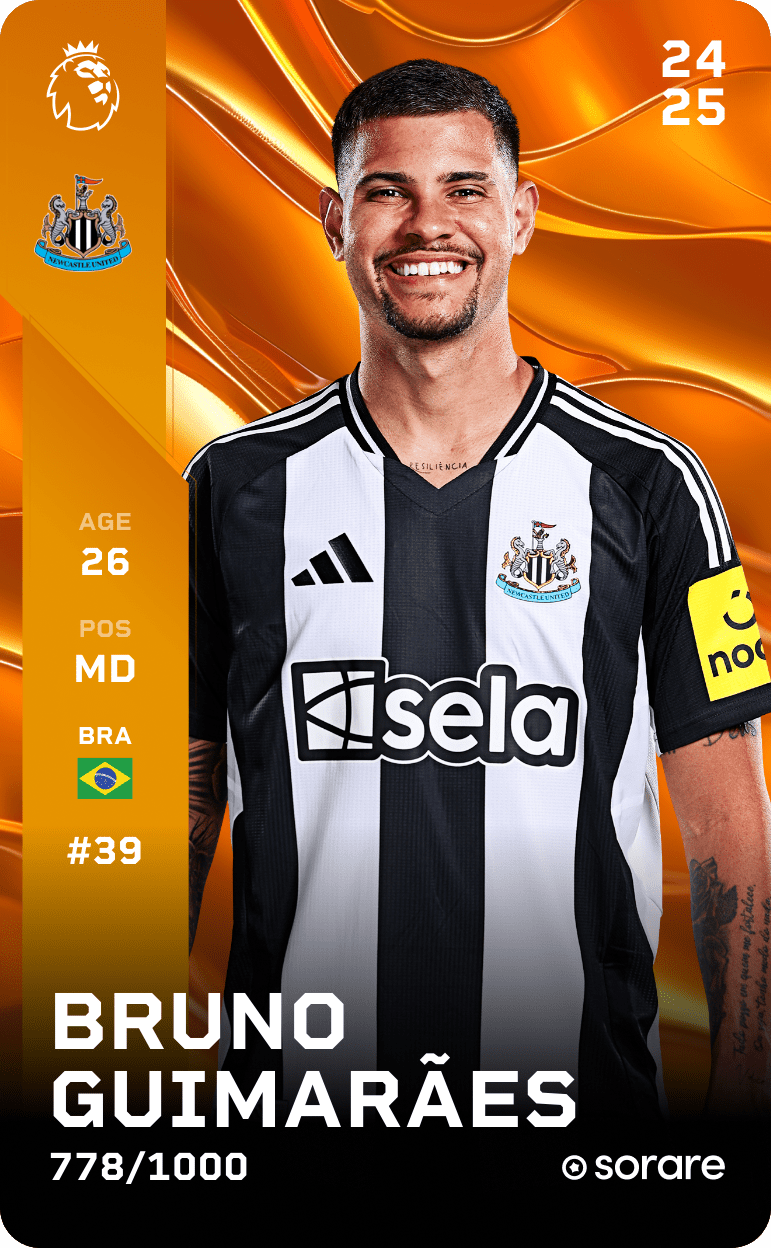 ニューカッスル ユニフォーム 39番 ブルーノ・ギマラインス adidas ニューカッスル 24/25 ユニフォーム サード 半袖