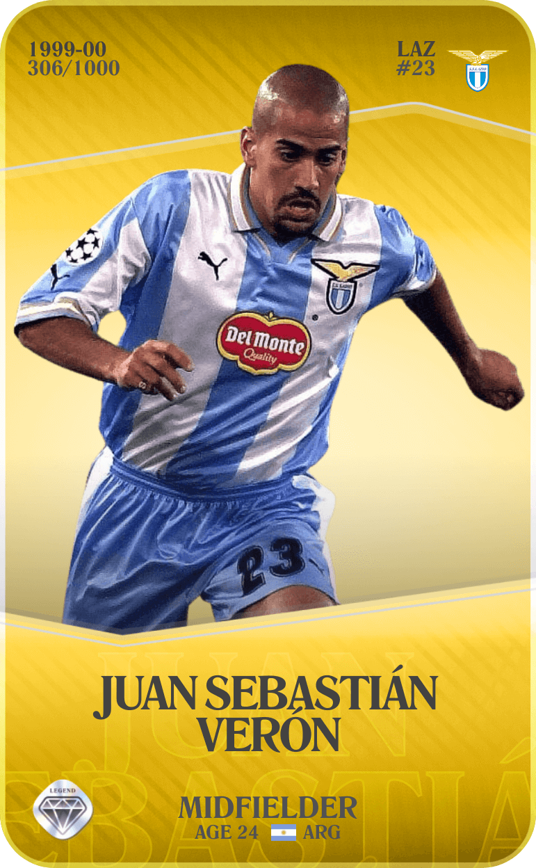 Juan Sebastián Verón 1999-00 • Limited 306/1000