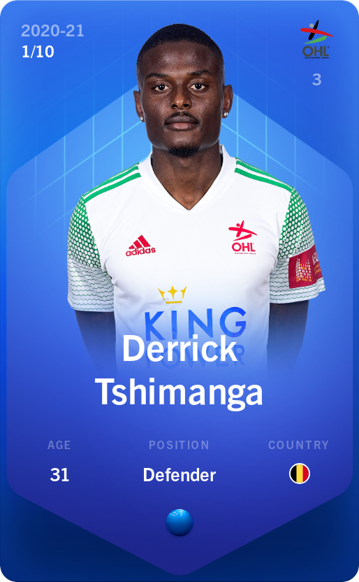 Sorare - Sorare Official - Derrick Tshimanga 2020-21 • Super Rare 1/10 - NFT # 40364902928787422183848952587337453806241079171352518488184038010833720064247