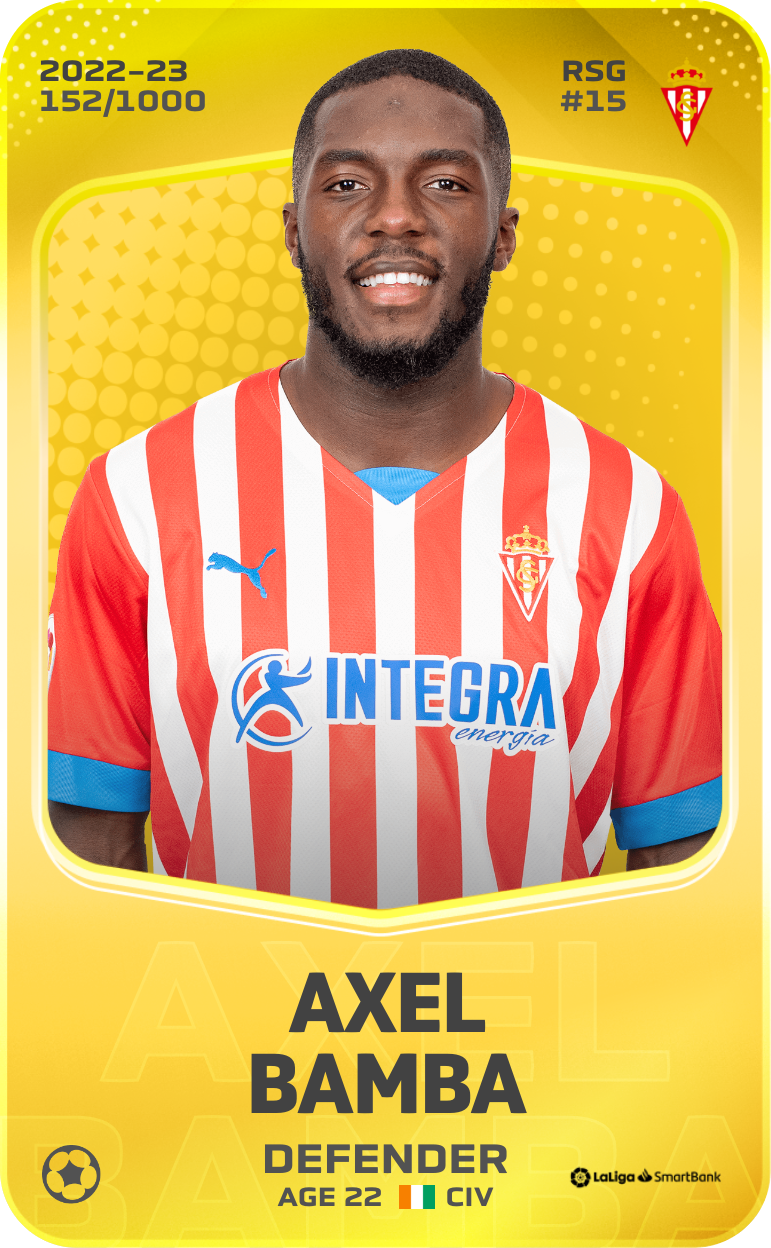 Sorare - Sorare Official - Axel Bamba 2022-23 • Limited 152/1000 - NFT # 87958362347834189904592456637216465463164479284223892619468585531037535606191