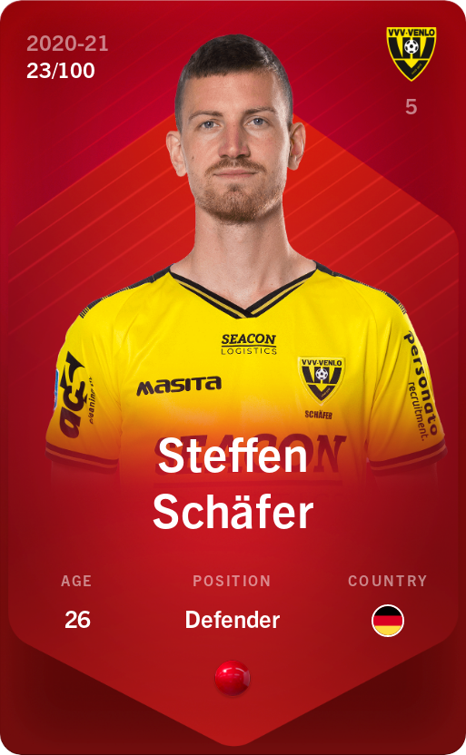 Sorare - Sorare Official - Steffen Schäfer 2020-21 • Rare 23/100 - NFT # 24860637429605669745225579064796395624382563316812955530574814983118502029308