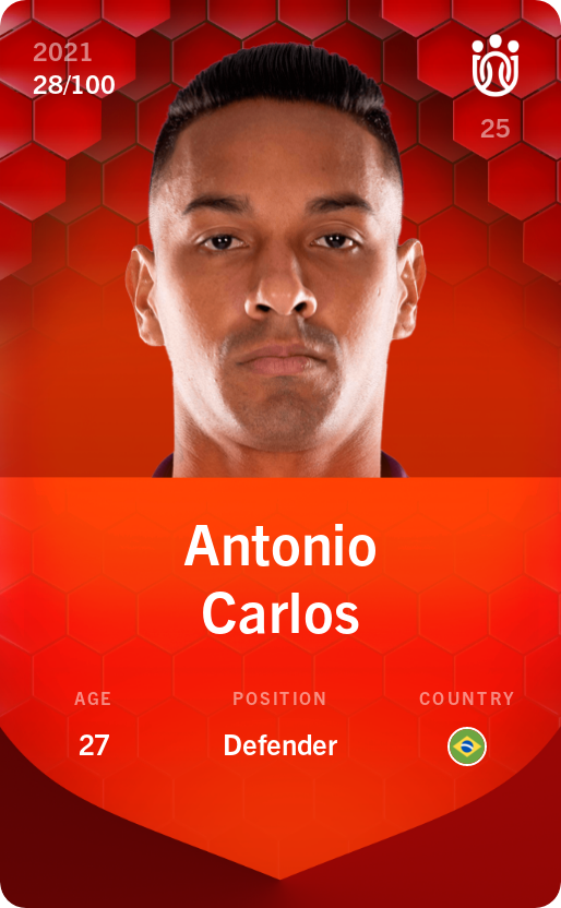 Sorare - Sorare Official - Antonio Carlos 2021-22 • Rare 28/100 - NFT # 41602325802465192707536290042795211511085812374608494271262665869641215918960