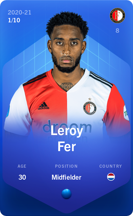 Sorare - Sorare Official - Leroy Fer 2020-21 • Super Rare 1/10 - NFT # 43075764918509628627743036784038012287872759210775665188190315877140072816935