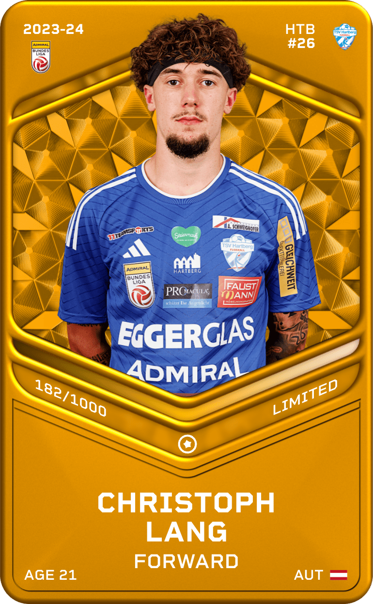 Christoph Lang 2023-24 • Limited 182/1000