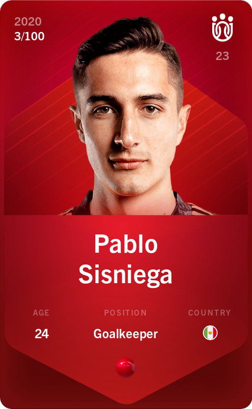 Sorare - Sorare Official - Pablo Sisniega 2020-21 • Rare 3/100 - NFT # 111745925721576047729931966339945475567780403639945761366852838468134491704044