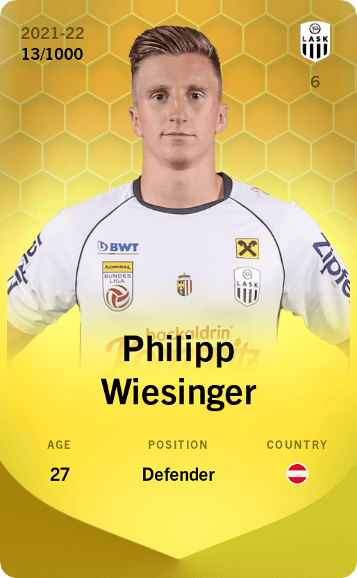 Philipp Wiesinger 2021-22 • Limited 13/1000