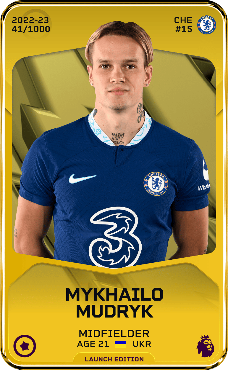 Mykhailo Mudryk 2022-23 • Limited 41/1000