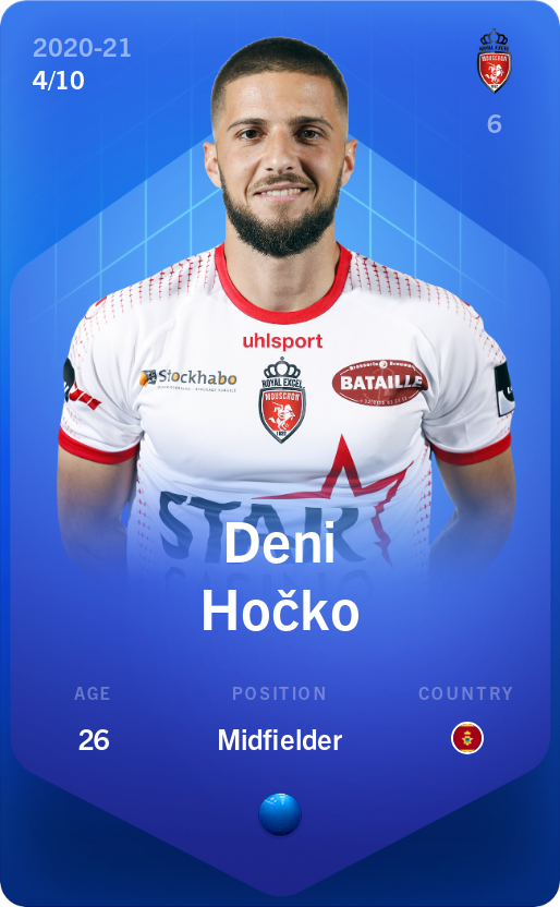 Sorare - Sorare Official - Deni Hočko 2020-21 • Super Rare 4/10 - NFT # 112539358976620651310762943625617750956896672110713945163260996833582850036540