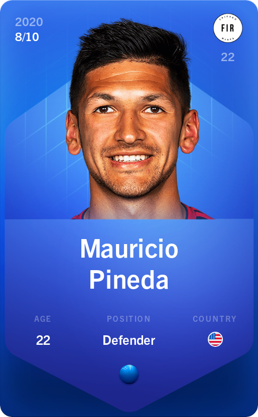 Sorare - Sorare Official - Mauricio Pineda 2020-21 • Super Rare 8/10 - NFT # 102367361461448975355502269784173497091172544764135446172135523486017854651212