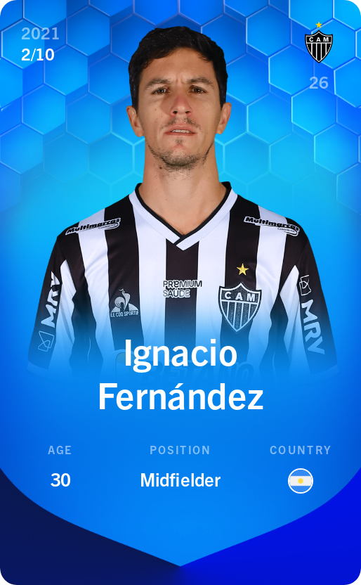 Sorare - Sorare Official - Ignacio Fernández 2021-22 • Super Rare 2/10 - NFT # 88796524524706217885228463660136785708586296289087318349615934336216958063713