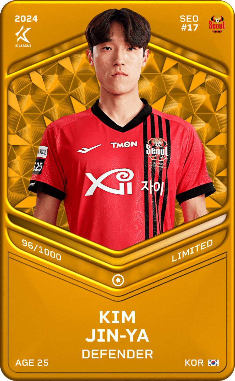 Kim Jin-Ya 2024-25 • Limited 96/1000