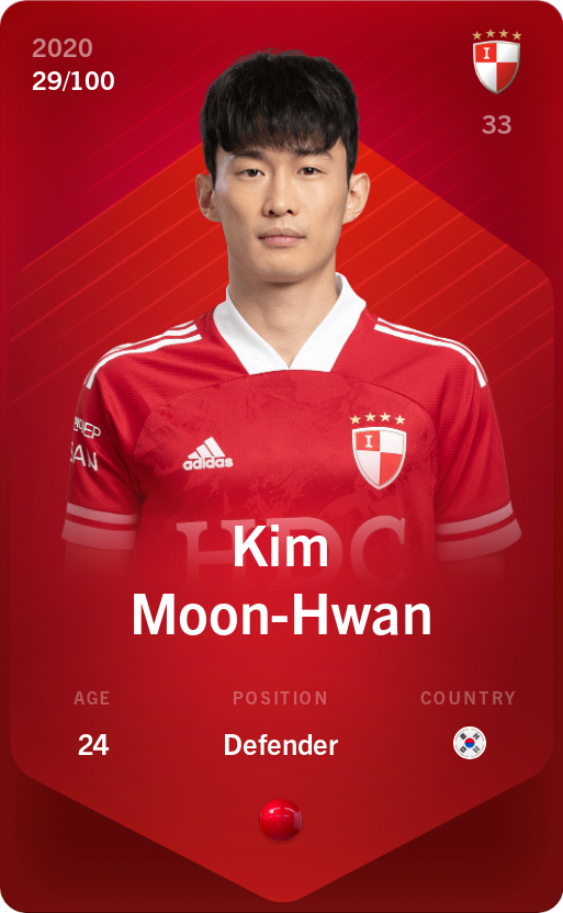 Sorare - Sorare Official - Kim Moon-Hwan 2020-21 • Rare 29/100 - NFT # 672974865899581357929019745226830569677296528160961728665265075428797559712
