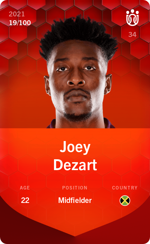 Sorare - Sorare Official - Joey Dezart 2021-22 • Rare 19/100 - NFT # 62101414065725724432896356115263636029979208395385858564254127214750465626986