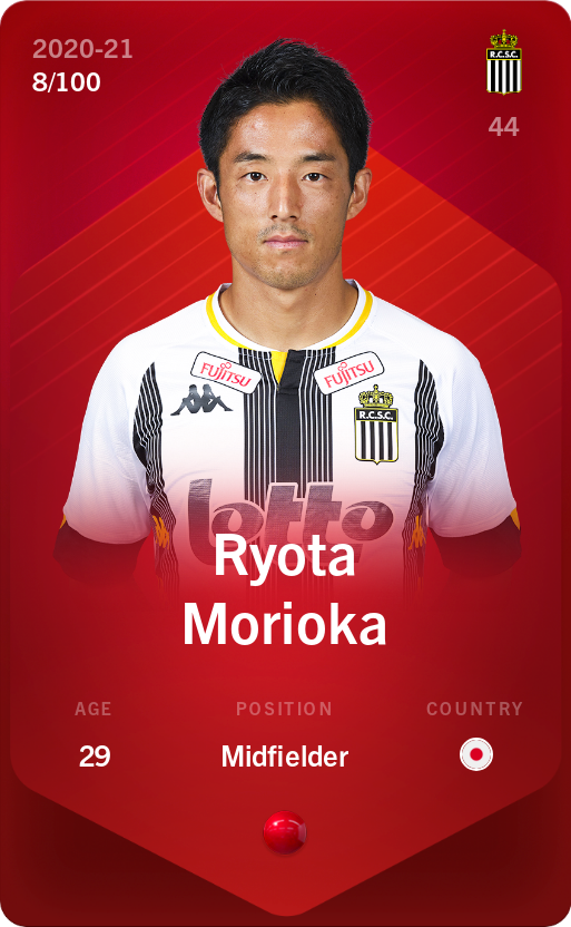 Sorare - Sorare Official - Ryota Morioka 2020-21 • Rare 8/100 - NFT # 41016944325183571394570974252284326005422842802682166025323034174886862091102