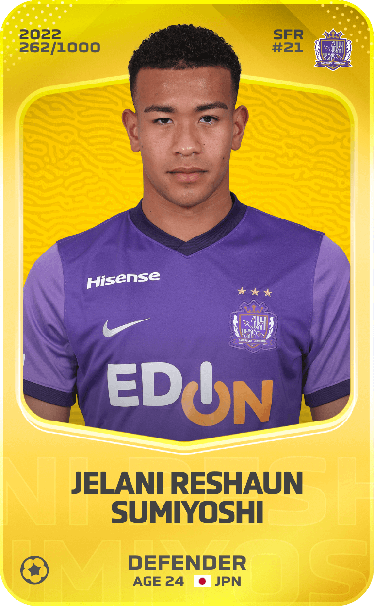 Jelani Reshaun Sumiyoshi 2022-23 • Limited 262/1000