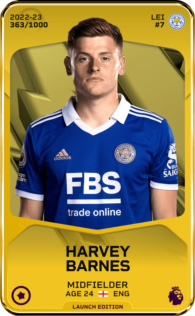 Harvey Barnes 2022-23 • Limited 363/1000