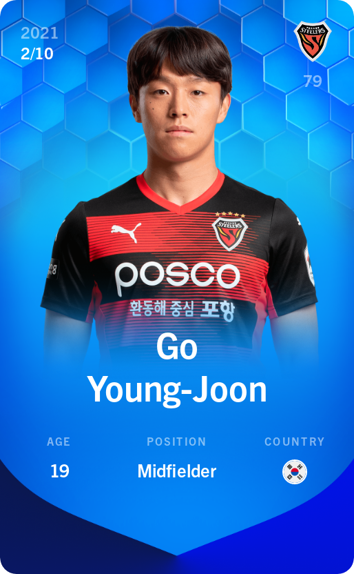 Sorare - Sorare Official - Go Young-Joon 2021-22 • Super Rare 2/10 - NFT # 57772637855946753903806398887697079671904545314130826769122987978853020475950