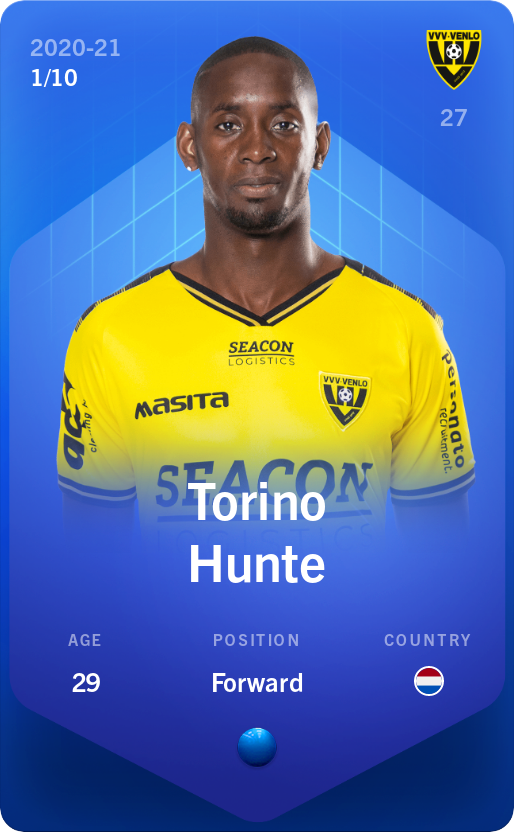 Sorare - Sorare Official - Torino Hunte 2020-21 • Super Rare 1/10 - NFT # 23310442364092623463592111731593650557656078390661993671510678757227762269058