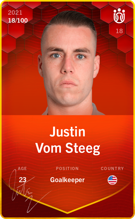 Sorare - Sorare Official - Justin Vom Steeg 2021-22 • Rare 18/100 - NFT # 96771133799221735274096313342369527619611517304628149984946001139066170563513