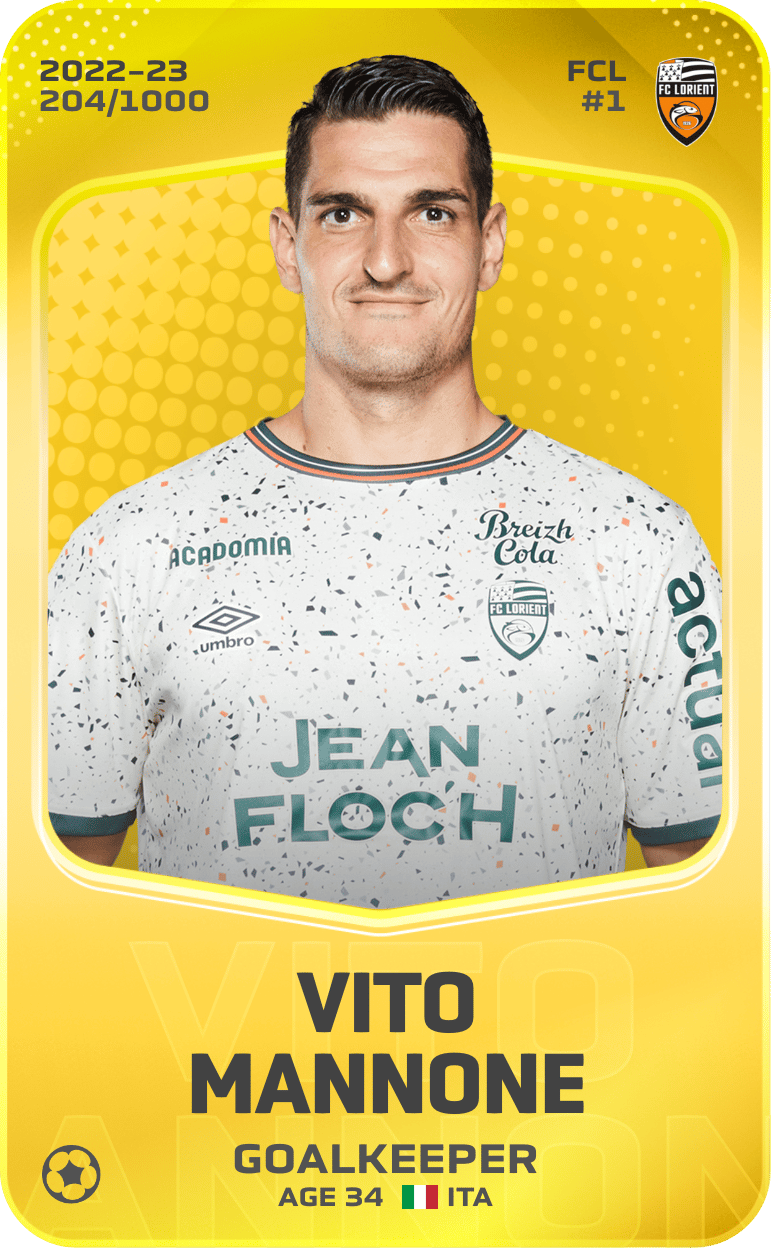 Vito Mannone 2022-23 • Limited 204/1000